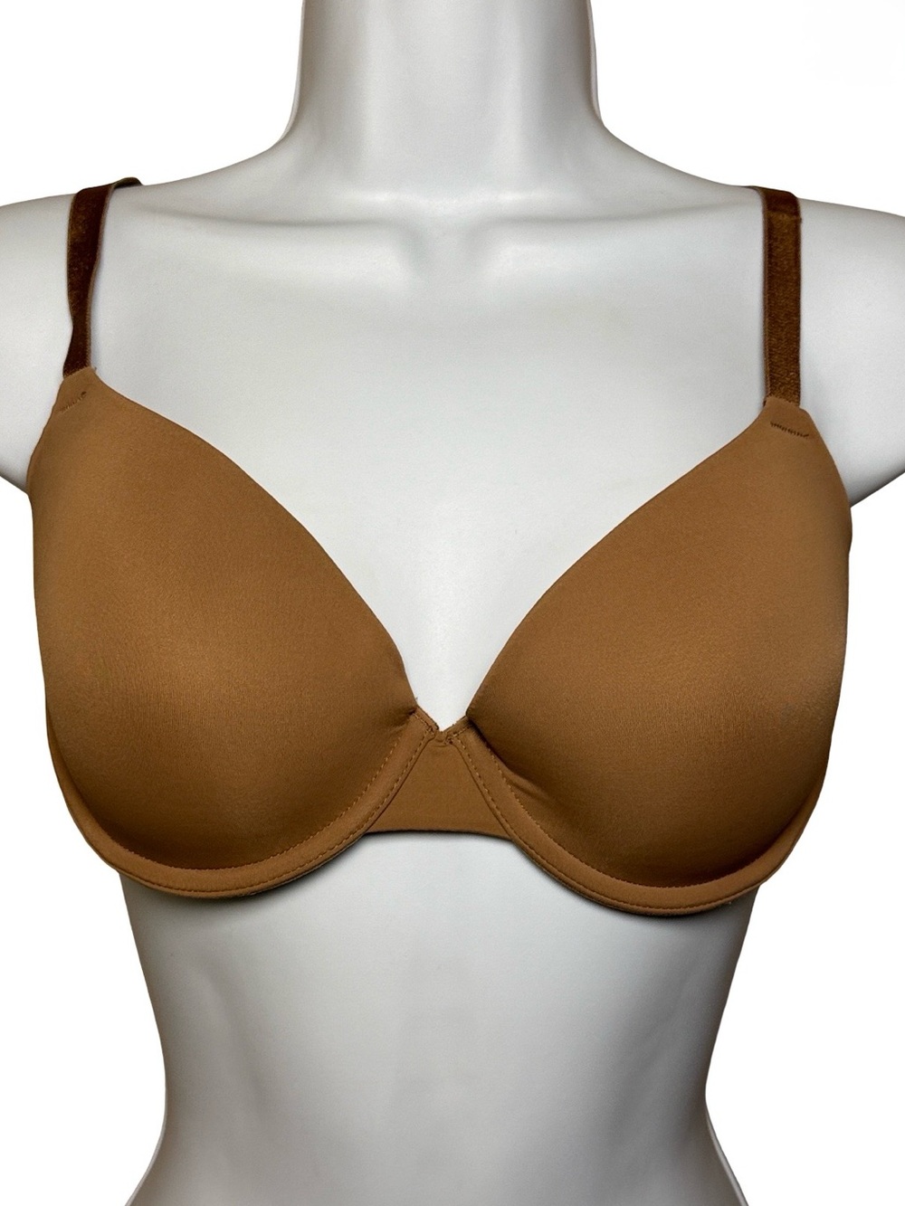 Auden Everyday Lightly Lined Padded Toffee Crunch Demi Tshirt Bra Ladies 36B